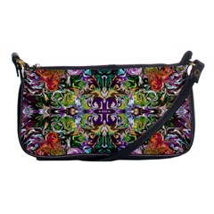 Spring Repeats Shoulder Clutch Bag by kaleidomarblingart