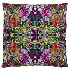 Spring Repeats Large Cushion Case (one Side) by kaleidomarblingart