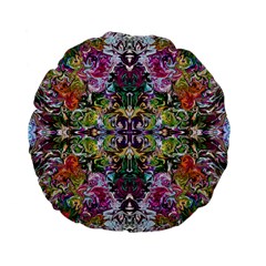 Spring Repeats Standard 15  Premium Flano Round Cushions by kaleidomarblingart