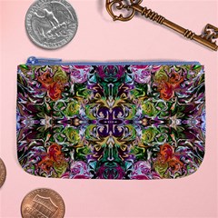 Spring Repeats Large Coin Purse by kaleidomarblingart