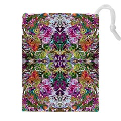 Spring Repeats Drawstring Pouch (4xl) by kaleidomarblingart