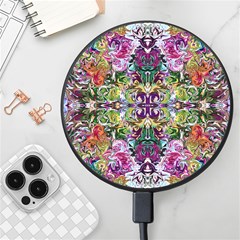 Spring Repeats Wireless Fast Charger(black) by kaleidomarblingart