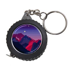 Abstract Landscape Sunrise Mountains Blue Sky Measuring Tape by Grandong