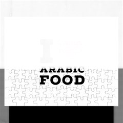 I Love Arabic Food Rectangular Jigsaw Puzzl by ilovewhateva