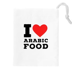 I Love Arabic Food Drawstring Pouch (4xl) by ilovewhateva