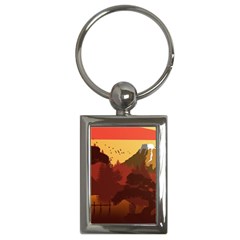 Japan Art Illustration Key Chain (rectangle) by Grandong