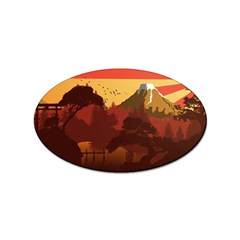 Japan Art Illustration Sticker (oval) by Grandong