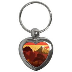 Japan Art Illustration Key Chain (heart) by Grandong