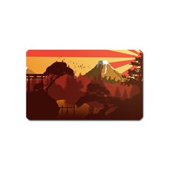 Japan Art Illustration Magnet (name Card) by Grandong