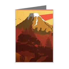 Japan Art Illustration Mini Greeting Card by Grandong