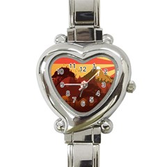 Japan Art Illustration Heart Italian Charm Watch by Grandong