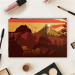 Japan Art Illustration Cosmetic Bag (Large) Front