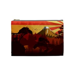 Japan Art Illustration Cosmetic Bag (medium) by Grandong