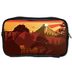 Japan Art Illustration Toiletries Bag (one Side) by Grandong