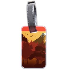 Japan Art Illustration Luggage Tag (two Sides) by Grandong