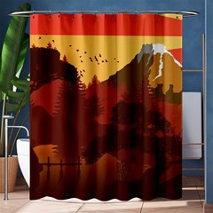 Japan Art Illustration Shower Curtain 60  X 72  (medium)  by Grandong