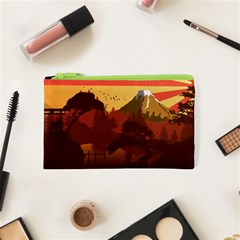 Japan Art Illustration Cosmetic Bag (xs) by Grandong