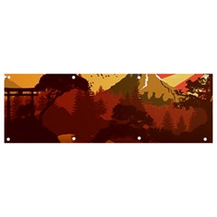 Japan Art Illustration Banner And Sign 9  X 3  by Grandong