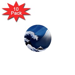 The Great Wave Off Kanagawa 1  Mini Magnet (10 Pack) 