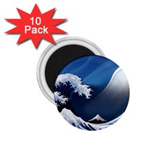 The Great Wave Off Kanagawa 1 75  Magnets (10 Pack)  by Grandong