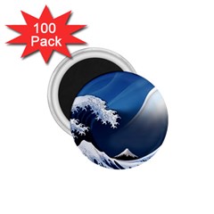 The Great Wave Off Kanagawa 1 75  Magnets (100 Pack) 