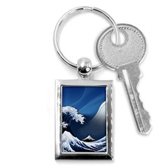 The Great Wave Off Kanagawa Key Chain (rectangle)