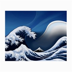 The Great Wave Off Kanagawa Small Glasses Cloth (2 Sides) by Grandong