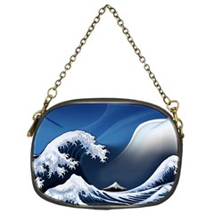 The Great Wave Off Kanagawa Chain Purse (one Side)