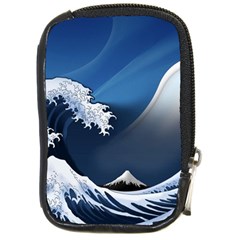 The Great Wave Off Kanagawa Compact Camera Leather Case by Grandong