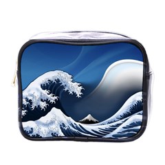 The Great Wave Off Kanagawa Mini Toiletries Bag (one Side)