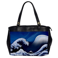 The Great Wave Off Kanagawa Oversize Office Handbag by Grandong