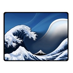 The Great Wave Off Kanagawa Fleece Blanket (small)