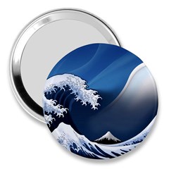 The Great Wave Off Kanagawa 3  Handbag Mirrors