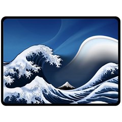 The Great Wave Off Kanagawa Two Sides Fleece Blanket (large)