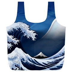 The Great Wave Off Kanagawa Full Print Recycle Bag (xl)