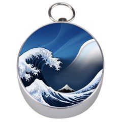 The Great Wave Off Kanagawa Silver Compasses by Grandong