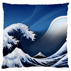 The Great Wave Off Kanagawa Standard Premium Plush Fleece Cushion Case (two Sides)