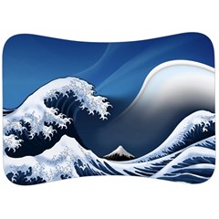 The Great Wave Off Kanagawa Velour Seat Head Rest Cushion