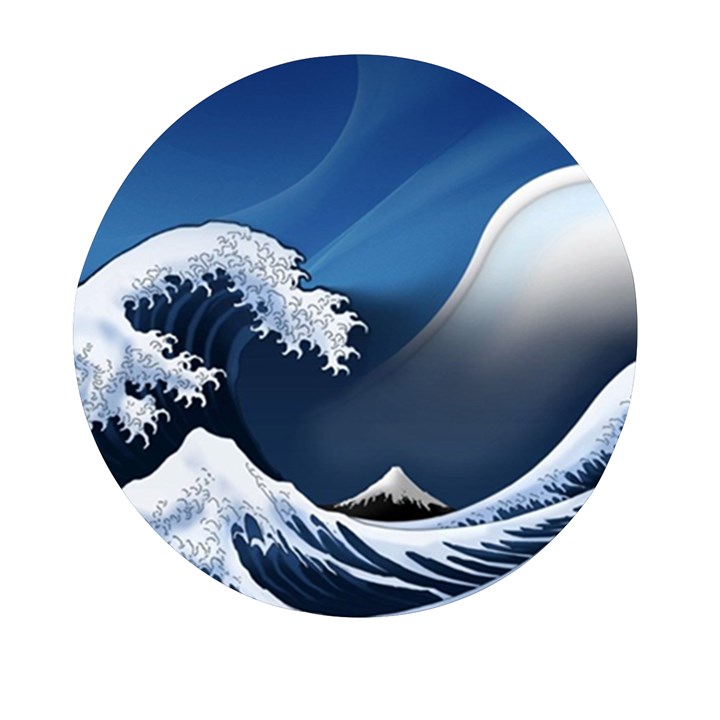 The Great Wave Off Kanagawa Mini Round Pill Box