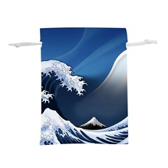 The Great Wave Off Kanagawa Lightweight Drawstring Pouch (m)