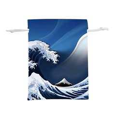 The Great Wave Off Kanagawa Lightweight Drawstring Pouch (l)