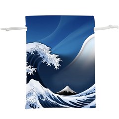 The Great Wave Off Kanagawa Lightweight Drawstring Pouch (xl)