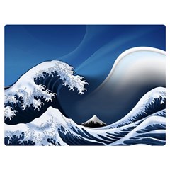 The Great Wave Off Kanagawa Two Sides Premium Plush Fleece Blanket (extra Small)