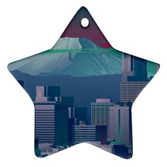 The Sun City Tokyo Japan Volcano Kyscrapers Building Ornament (star) by Grandong