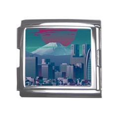 The Sun City Tokyo Japan Volcano Kyscrapers Building Mega Link Italian Charm (18mm)