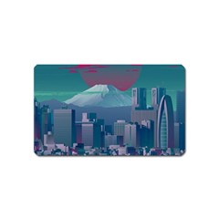 The Sun City Tokyo Japan Volcano Kyscrapers Building Magnet (name Card) by Grandong