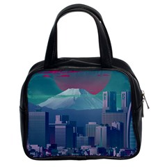 The Sun City Tokyo Japan Volcano Kyscrapers Building Classic Handbag (two Sides)