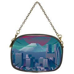 The Sun City Tokyo Japan Volcano Kyscrapers Building Chain Purse (two Sides) by Grandong