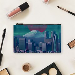 The Sun City Tokyo Japan Volcano Kyscrapers Building Cosmetic Bag (small)