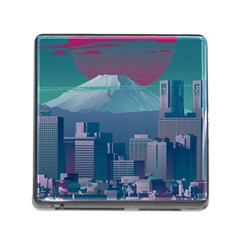 The Sun City Tokyo Japan Volcano Kyscrapers Building Memory Card Reader (square 5 Slot)